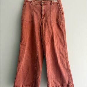 Universal Thread Wide-Leg High-Rise Jeans in Rusty Orange